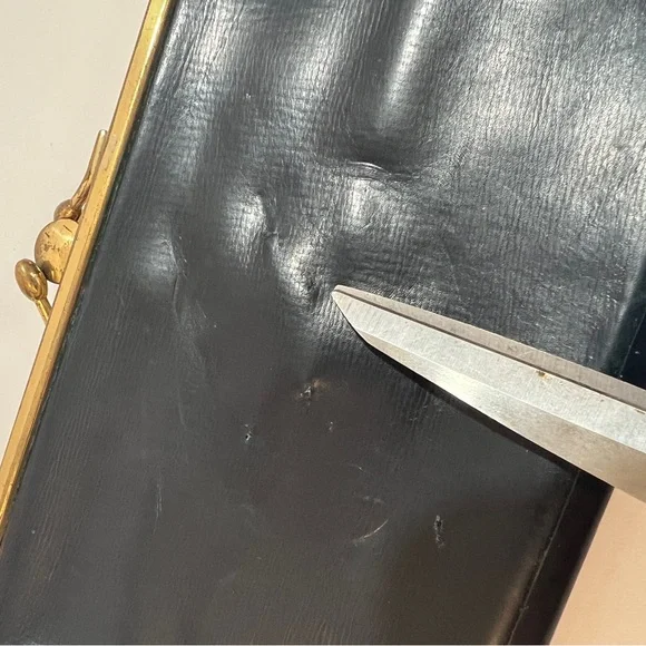 Vintage Mark Cross Navy Clutch Wallet - Picture 5 of 14